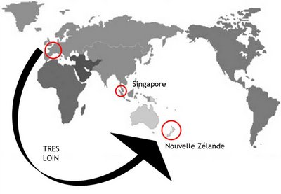 Voyage France-Singapore-Nouvelle-Zélande